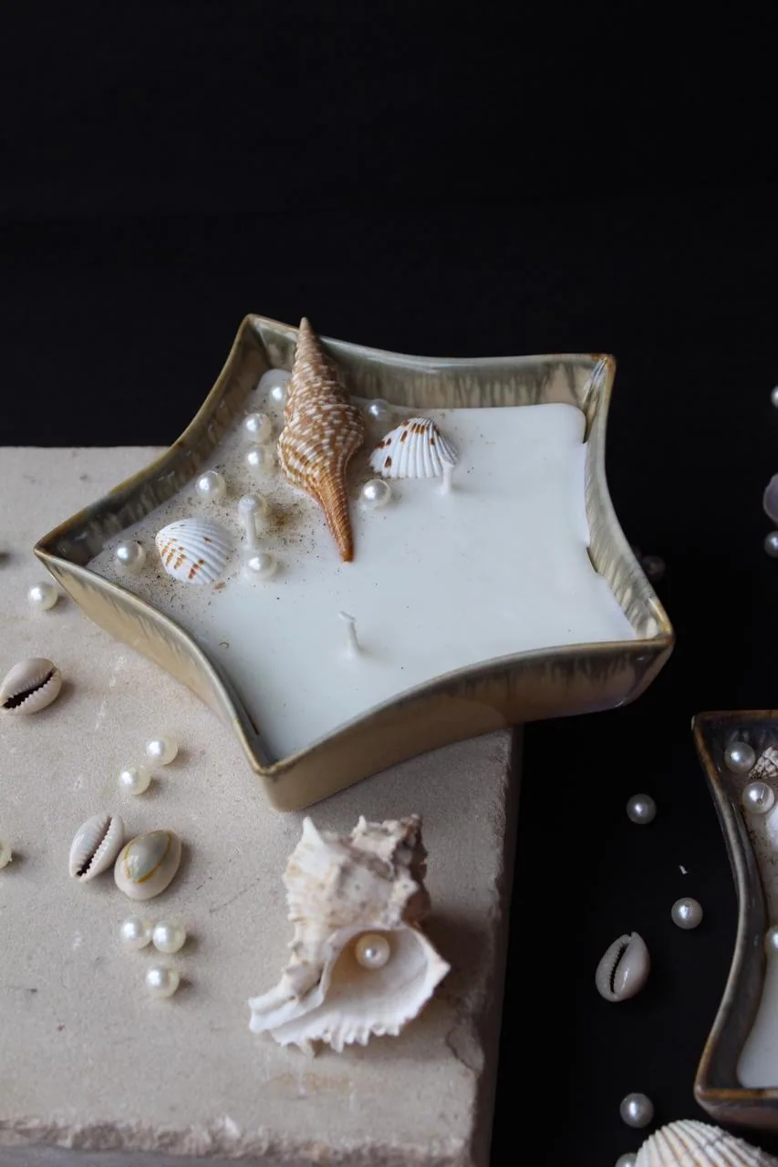 Star Seashell Candle