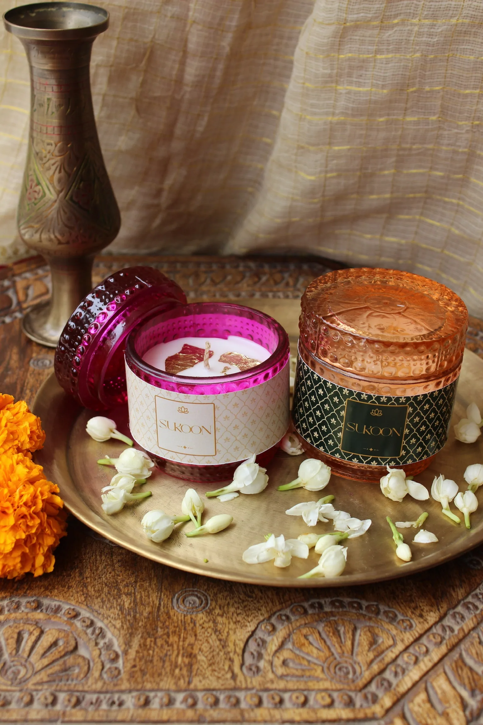 Diwali 26 - Rangreez Hobnail Jar Candles